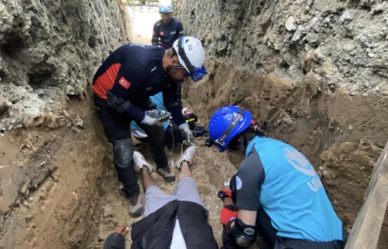 Hatay'da deprem tatbikatı