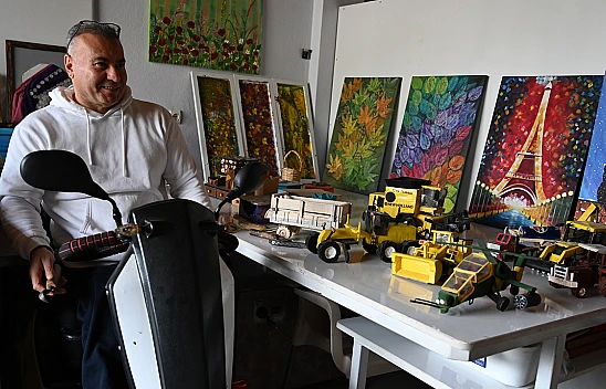 İş kazasında engelli kalınca hobisini mesleğe dönüştürdü