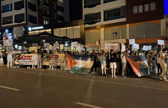 İsrail'in saldırıları Kahramanmaraş'ta protesto edildi