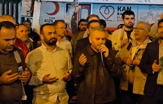 İsrail'in Sumud Filosu'na saldırısı Kahramanmaraş'ta protesto edildi