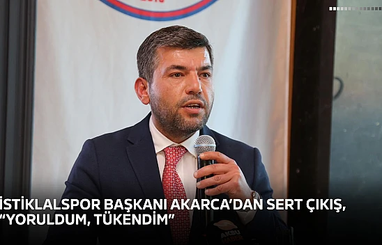 İstiklalspor Başkanı Akarca'dan sert çıkış, 'Yoruldum, tükendim'
