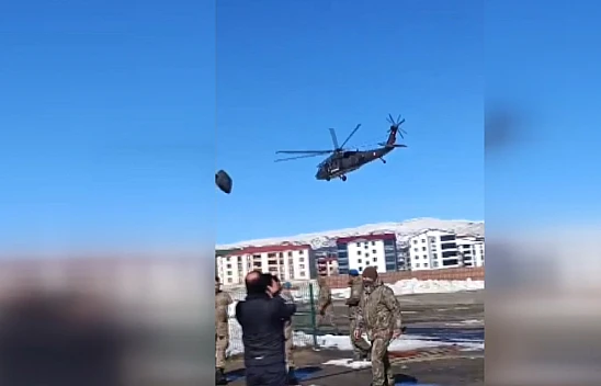 Jandarma helikopteri elektrik arızasına müdahale etmek için havalandı