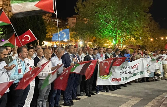 Kahramanmaraş, Filistin ve Küresel Sumud Filosu için yürüdü