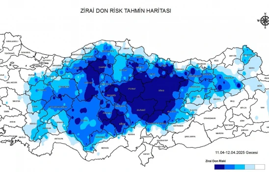 Kahramanmaraş için 4 günlük zirai don uyarısı