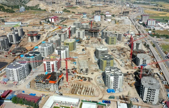 Kahramanmaraş'ın en büyük şantiyesinde sona doğru