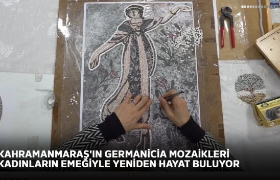 Kahramanmaraş'ın Germanicia mozaikleri kadınların emeğiyle yeniden hayat buluyor