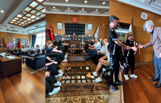 Kahramanmaraş'ın gururu Kadın Goalball Takımı şehre geldi