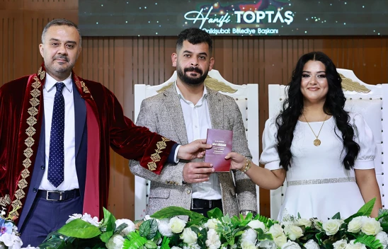 Kahramanmaraş'ta 14 Şubat'ta 25 çift 'Evet' dedi