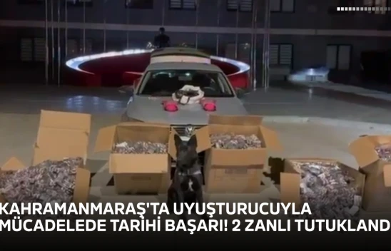 Kahramanmaraş'ta 170 bin uyuşturucu hap ele geçirildi! 2 tutuklama