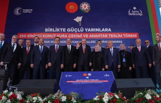 Kahramanmaraş'ta 250 bininci konutun teslimi yapıldı