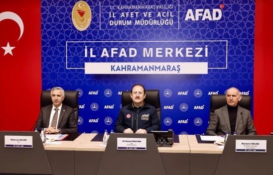 Kahramanmaraş'ta afet koordinasyon ve değerlendirme toplantısı yapıldı