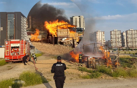 Kahramanmaraş'ta ahşap yapı yangında kül oldu
