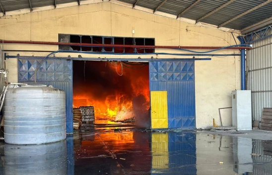 Kahramanmaraş'ta ambalaj fabrikasında yangın