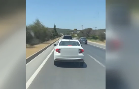 Kahramanmaraş'ta ambulansa yol vermeyen sürücü cep telefonuyla kaydedildi