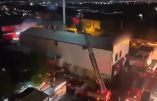 Kahramanmaraş'ta bakır fabrikasında korkutan yangın