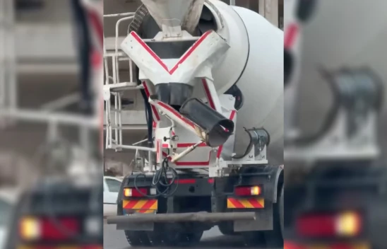 Kahramanmaraş'ta beton mikserine 152 bin lira ceza