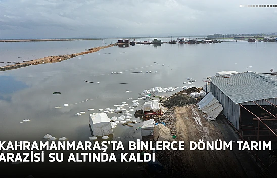 Kahramanmaraş'ta binlerce dönüm tarım arazisi su altında kaldı