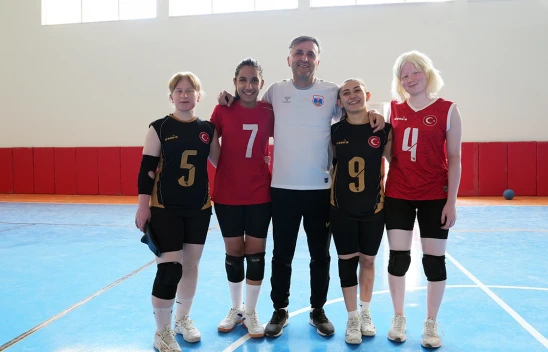 Kahramanmaraş'ta bir ilk! Goalball salonla hedef şampiyonluk