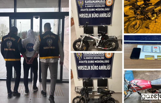 Kahramanmaraş'ta çok sayıda suça karışan şüpheli yakalandı