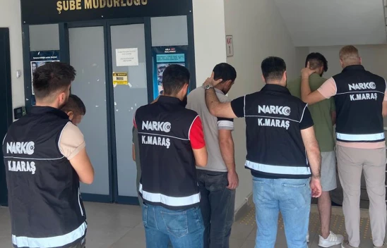 Kahramanmaraş'ta düzenlenen uyuşturucu operasyonuyla 4 şüpheli tutuklandı