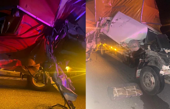 Kahramanmaraş'ta feci kaza! Kamyonet tıra çarptı, 1 ölü 1 yaralı