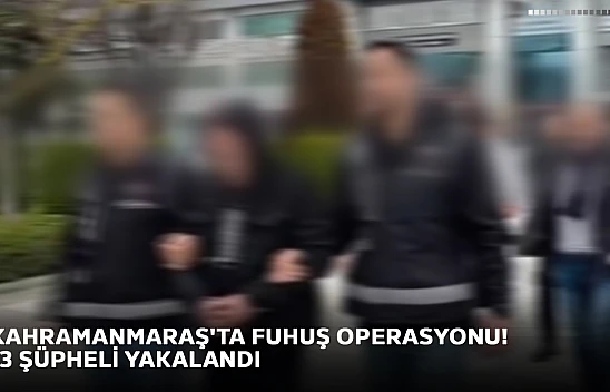 Kahramanmaraş'ta fuhuş operasyonu! 13 şüpheli yakalandı