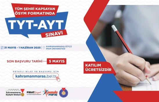 Kahramanmaraş'ta gerçek sınav formatında YKS provası