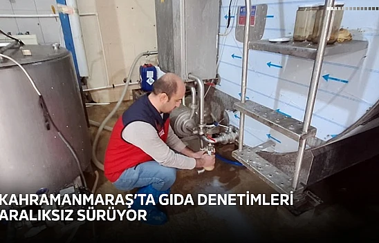 Kahramanmaraş'ta gıda denetimleri aralıksız sürüyor