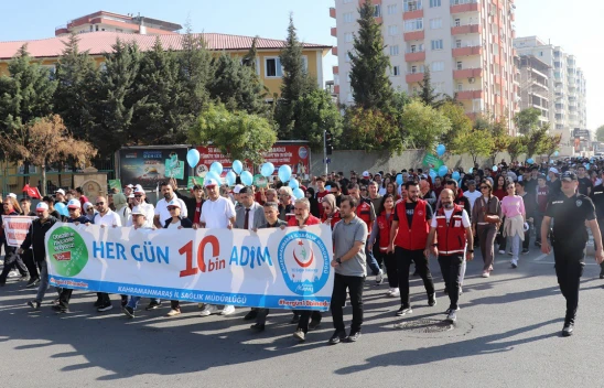 Kahramanmaraş'ta her gün 10 bin adım etkinliği