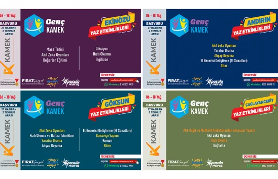 Kahramanmaraş'ta her ilçeye yaz kursu