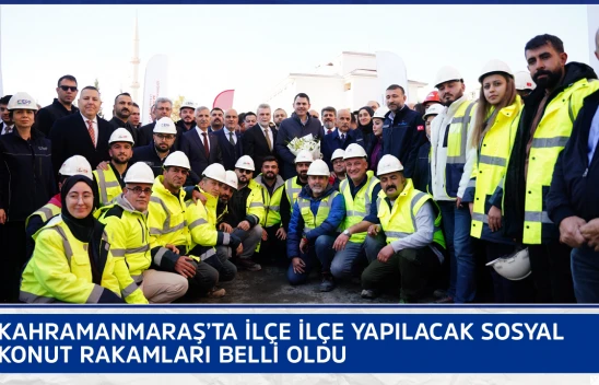 Kahramanmaraş'ta ilçe ilçe yapılacak sosyal konut rakamları belli oldu