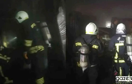 Kahramanmaraş'ta iş yeri deposunda yangın