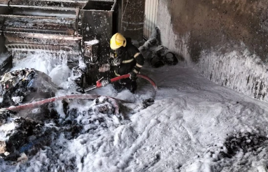 Kahramanmaraş'ta işyerinde çıkan yangın korkuttu