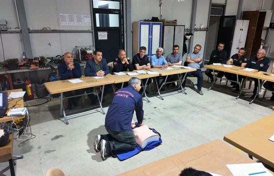 Kahramanmaraş'ta itfaiye erlerine hayat kurtaran eğitim