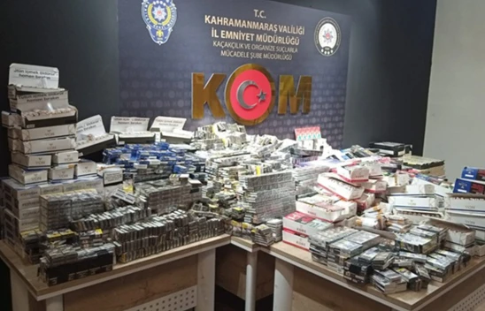 Kahramanmaraş'ta Kaçak Sigara Operasyonu! Binlerce paket ele geçirildi