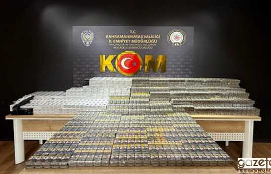 Kahramanmaraş'ta kaçak sigara operasyonu