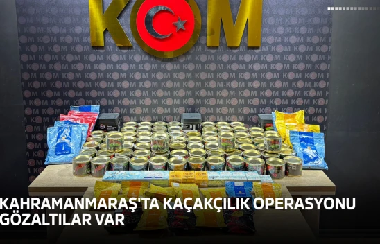 Kahramanmaraş'ta kaçakçılık operasyonu
