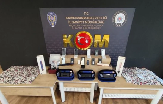 Kahramanmaraş'ta kaçakçılık ve uyuşturucu operasyonu