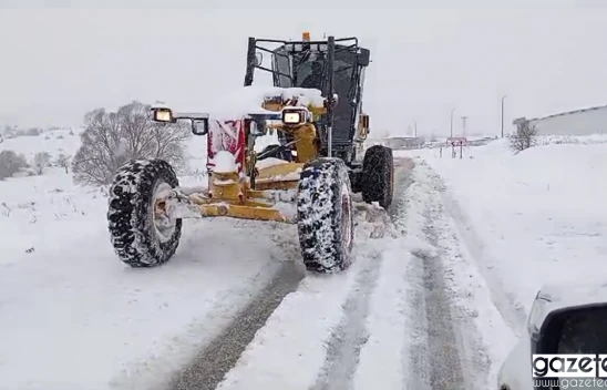 Kahramanmaraş'ta karla mücadele tekrar başladı