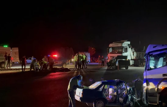 Kahramanmaraş'ta ki feci kazada 3 kişi öldü