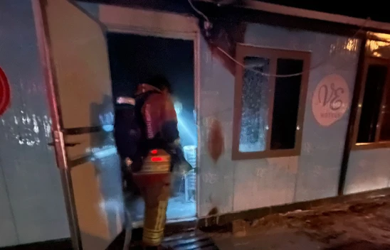 Kahramanmaraş'ta konteyner yangını