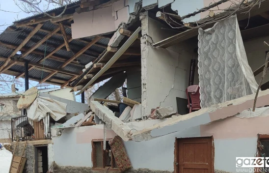 Kahramanmaraş'ta korkutan tüp patlaması