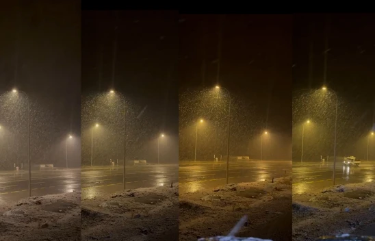 Kahramanmaraş'ta mevsimin ilk karı yağdı