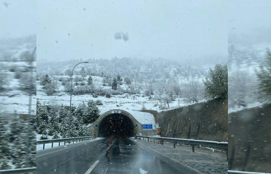 Kahramanmaraş'ta nisan ayında kar yağdı