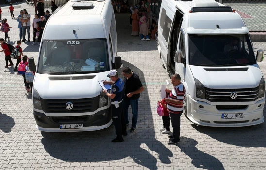 Kahramanmaraş'ta öğrenci servisleri sıkı denetim altında