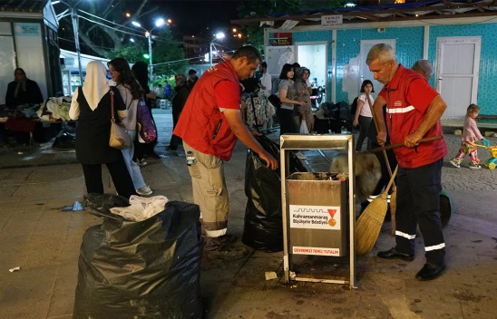 Kahramanmaraş'ta ortak kullanım alanları bayrama hazırlandı