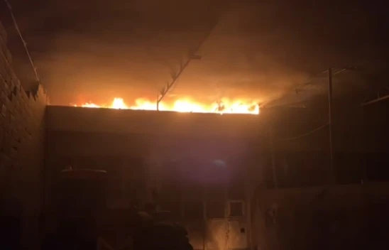 Kahramanmaraş'ta Sanayi Sitesinde yangın! Facianın eşiğinden dönüldü