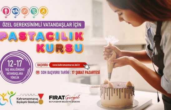 Kahramanmaraş'ta şef olmak isteyenler için özel kurs! Son başvuru 17 Şubat'ta