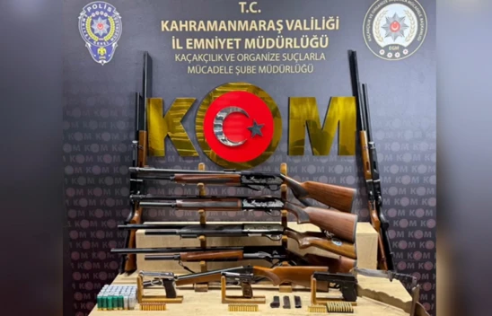 Kahramanmaraş'ta silah kaçakçılığı operasyonu! 7 şüpheli tutuklandı