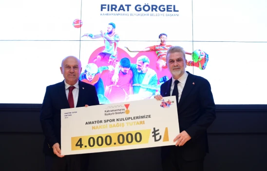 Kahramanmaraş'ta spor altyapısına 8 milyonluk destek